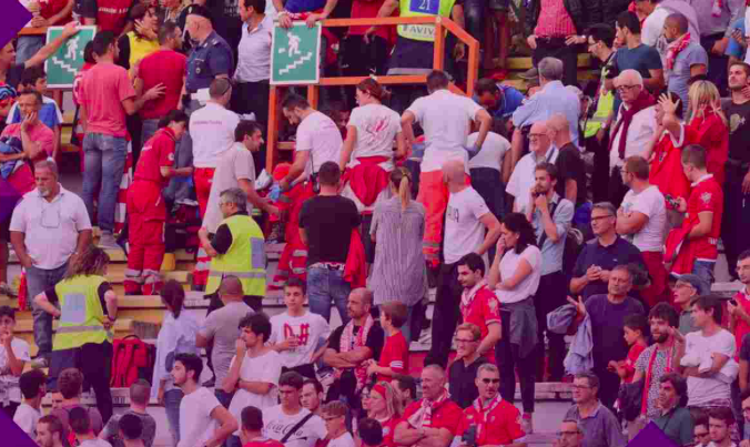 Emergenze sanitarie e decessi in stadi e palazzetti dello sport. Otto casi nelle ultime ore - eVenti Avversi