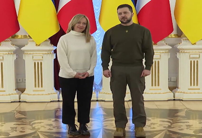 Meloni a Zelensky: "Con l'Ucraina fino alla fine" - Grandeinganno