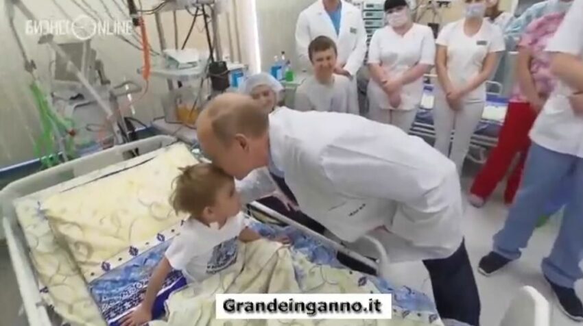 "Il presidente più importante mi ha baciato!". Putin ha parlato con i pazienti dell'ospedale pediatrico - Grandeinganno