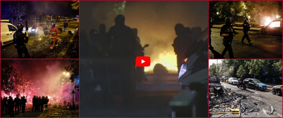 Francia, notte di guerriglia urbana. Incendi e barricate: 150 arresti. Macron: attacchi ingiustificabili (video) - Secolo d'Italia