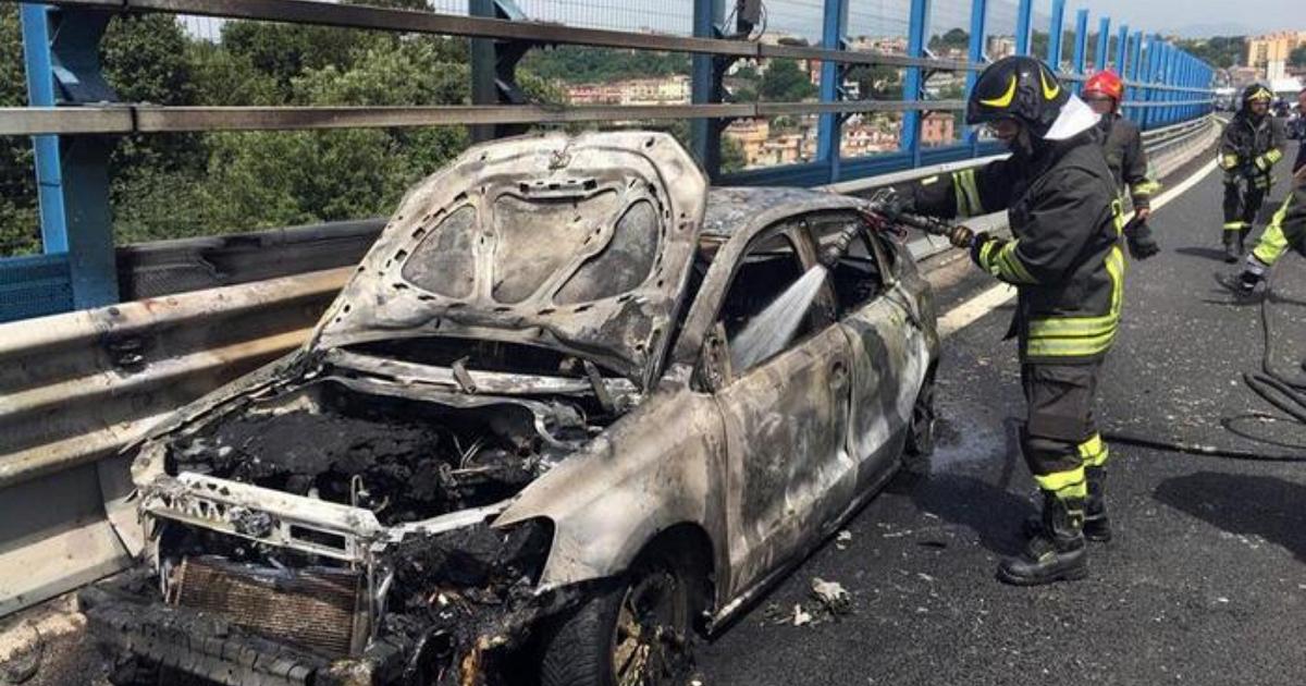 Partita da Biella la vettura sperimentale poi esplosa sulla tangenziale di Napoli