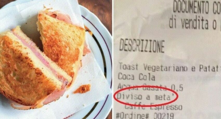 Lago di Como: 2 Euro in più per un Toast Diviso a Metà in un bar di Gera Lario - Grandeinganno
