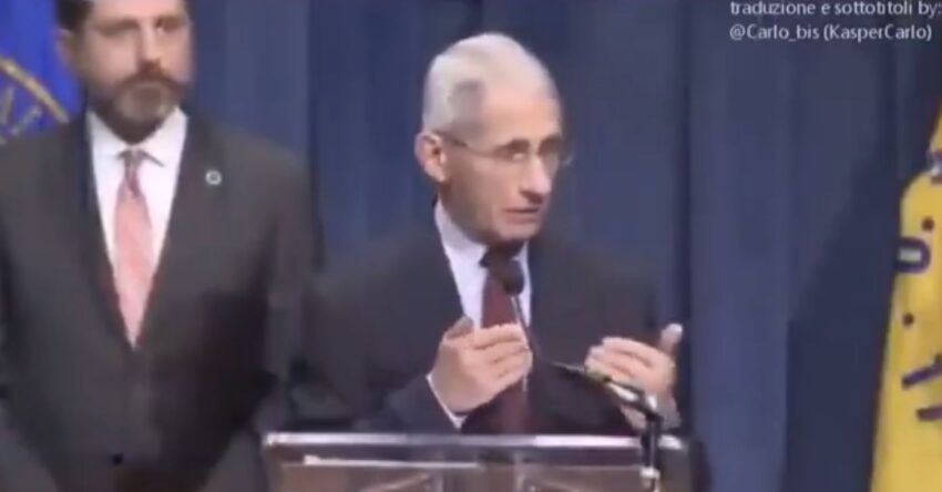 Fauci: in tutta la storia dei virus respiratori di qualsiasi virus, la trasmissione asintomatica non è mai stata la causa dei focolai - Grandeinganno