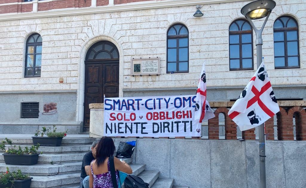 Sa Defenza: Manifestazione di rifiuto Smart Cities e OMS a Cagliari