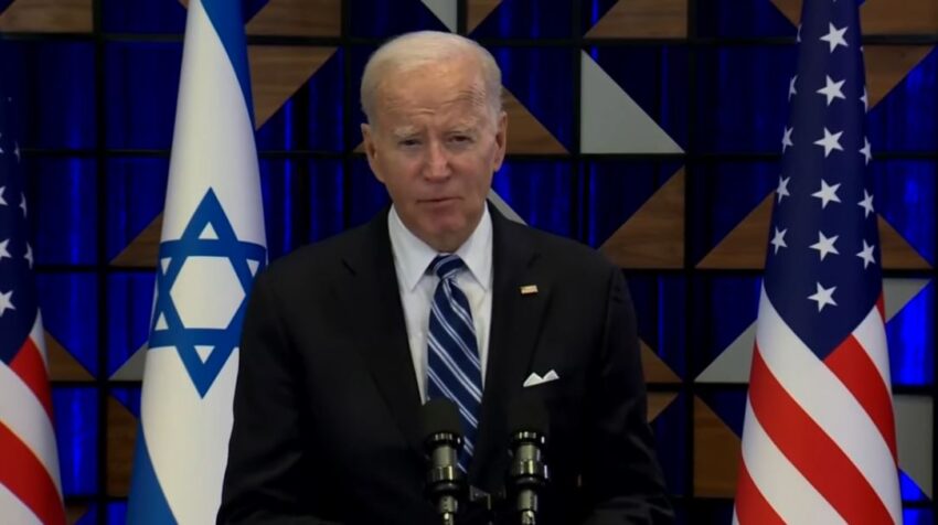 Proteste infuocate degli elettori di Biden interrompono il discorso elettorale con il coro: "Cessate il Fuoco Adesso" - Grandeinganno