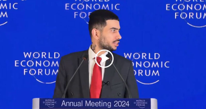 Il video satirico di Damon che manda a quel paese Klaus Schwab diventato virale - Grandeinganno