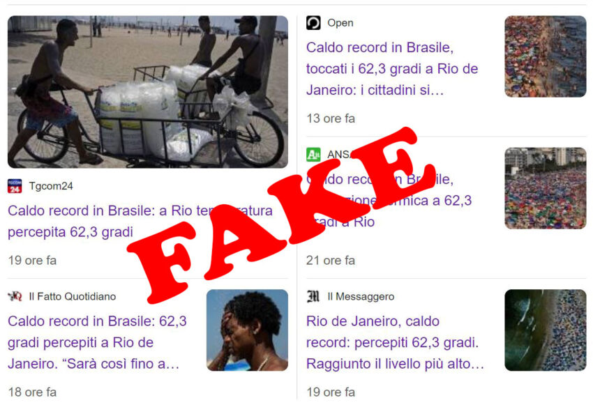 Media Italiani: "Caldo Record in Brasile, 62 Gradi". Vi spiego perché è tutto falso - Grandeinganno