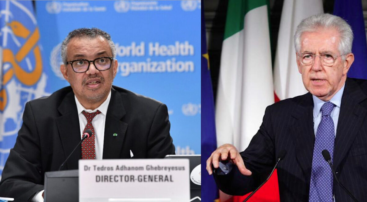DA MONTI E VIP NWO APPELLO PER IL TRATTATO PANDEMICO OMS. L’ex Premier finanziò il Laboratorio di Wuhan e fu tra gli Ospiti di Gates a Vaccinopoli