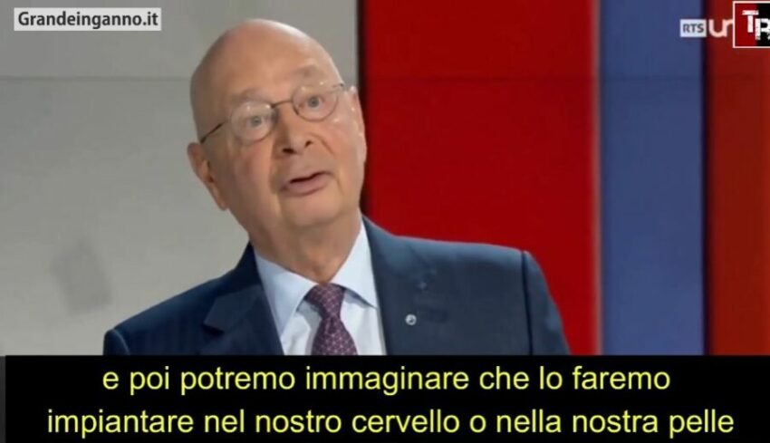 Klaus Schwab, fondatore del World Economic Forum: microchip impiantabili come pass per la salute globale - Grandeinganno