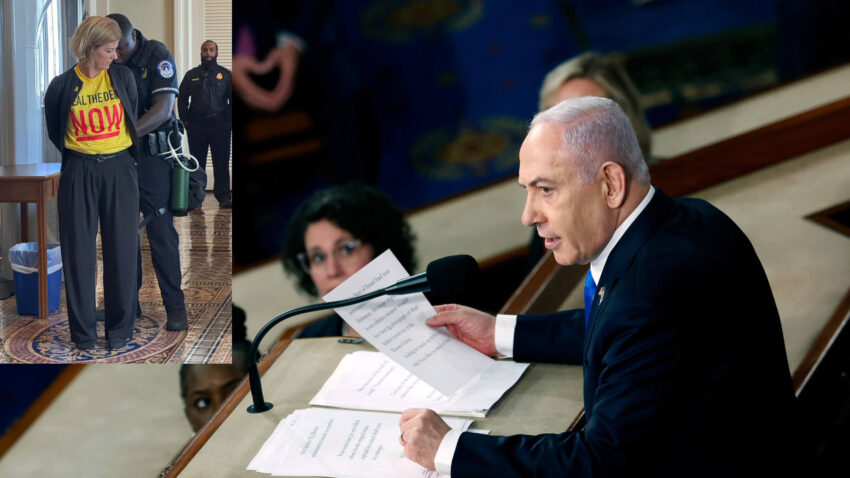 Arrestati i familiari degli ostaggi israeliani che chiedevano un accordo di pace durante il discorso di Netanyahu al Congresso degli Stati Uniti - Grandeinganno
