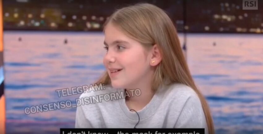 Il danno psicologico incalcolabile: Conduttrice: Cosa vorresti eliminare? Bambina: I No-Vax - Grandeinganno