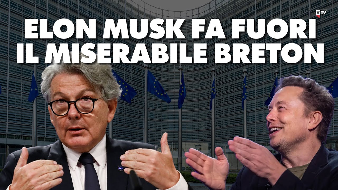 Elon Musk fa fuori il miserabile Breton - Dietro il Sipario - Talk Show - YouTube