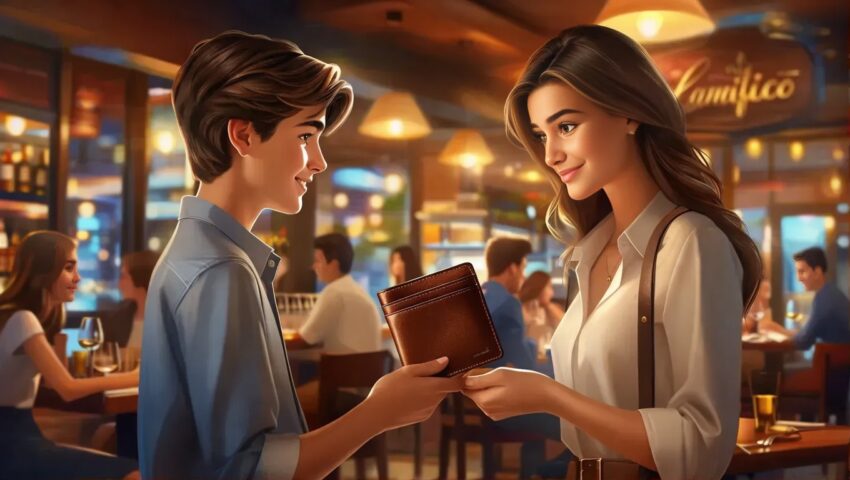 Quindicenne trova un portafogli pieno di soldi e carte di credito e lo restituisce, la ristoratrice lo invita a cena e gli fa pagare il conto - Grandeinganno
