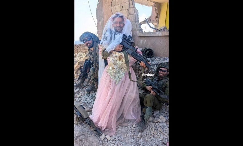 Soldato israeliano indossa abiti di una donna probabilmente uccisa, scatenando una tempesta di critiche sui social - Grandeinganno