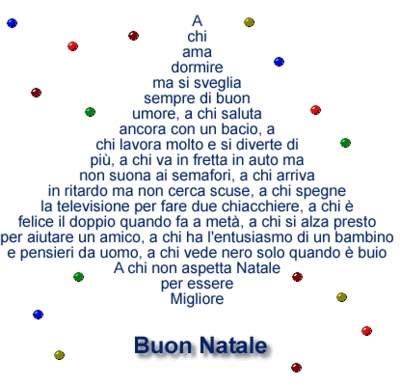 UN AUGURIO (da Copiare) DI UN SERENO NATALE A TUTTI I NOSTRI LETTORI DA VIAGGREGO.NET !!!