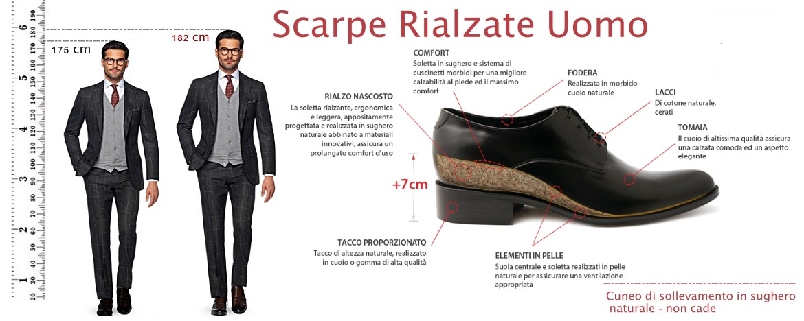 Scarpe Rialzate in Altezza per Uomo fino a oltre i 10 Cm. Prenditi Cura del tuo Aspetto Fisico, ma anche della Salute! Ecco dove Acquistarle!!!