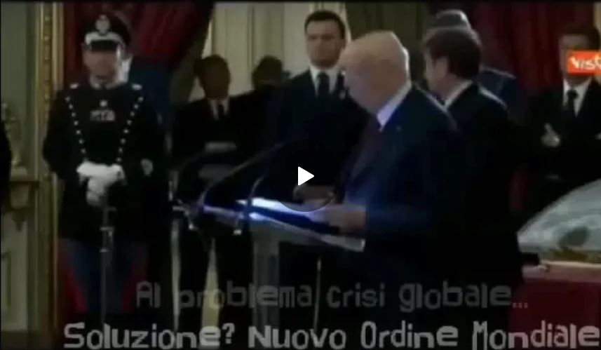 I leader mondiali: la soluzione creare un Nuovo Ordine Mondiale - Grandeinganno