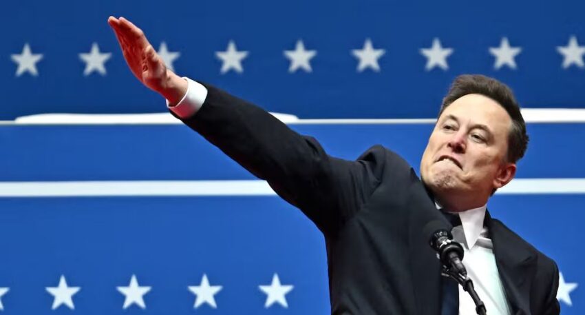 La lega contro l’antisemitismo (ADL) difende Elon Musk: "Sembra che abbia fatto un gesto imbarazzante in un momento di entusiasmo, non un saluto nazista." - Grandeinganno