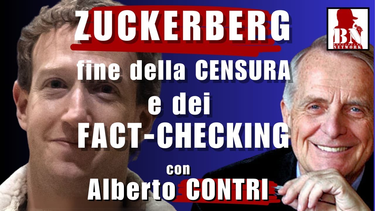 ZUCKERBERG fine della CENSURA e dei FACT-CHECKING | Il Punt? di Vista di Alberto CONTRI - YouTube