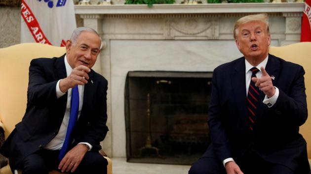 Trump Riceve con tutti gli Onori il Ricercato per Crimini contro l'Umanità , Netanyahu (il Macellaio), mentre l'Europa osserva ancora una volta in Silenzio !