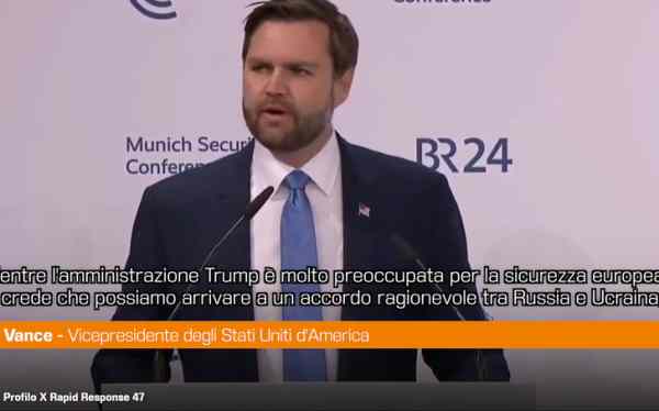 Vance: "Europa non è minacciata da Russia o Cina ma dall'interno" • Imola Oggi