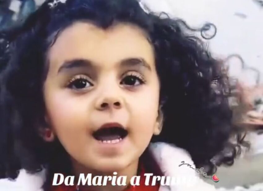Da Gaza il messaggio della piccola Maria a Trump : "Voglio farti una domanda e spero che tu mi risponda..." - Grandeinganno