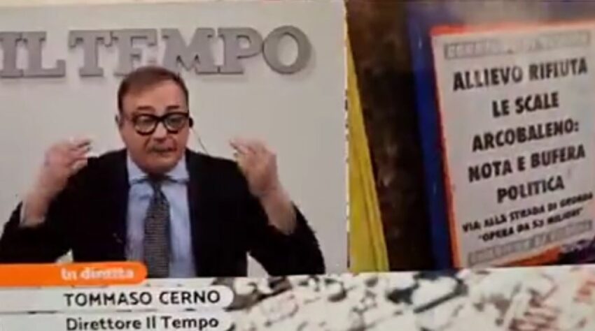 Tommaso Cerno, direttore de Il Tempo: "Io sono gay, ma se devo salire una scala per affermarlo, faccio come il ragazzino e salgo per la ringhiera." - Grandeinganno