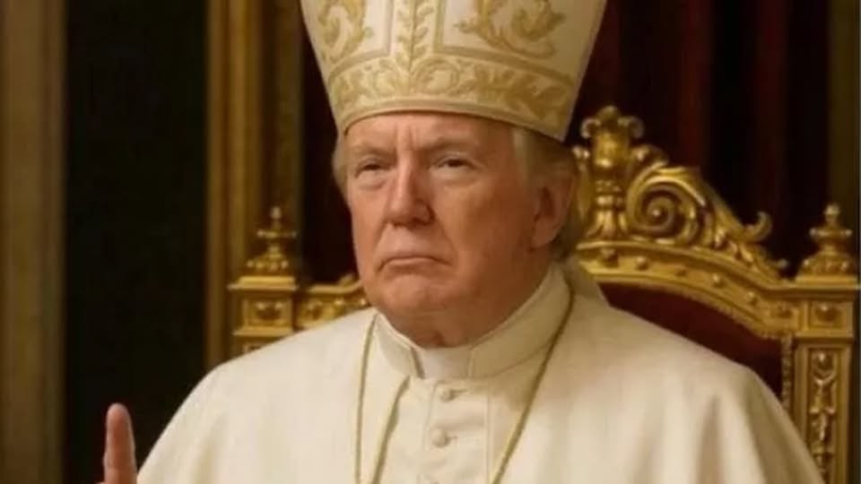 Trump vestito da Papa: la Foto che fa discutere prima del Conclave...troppo bella!