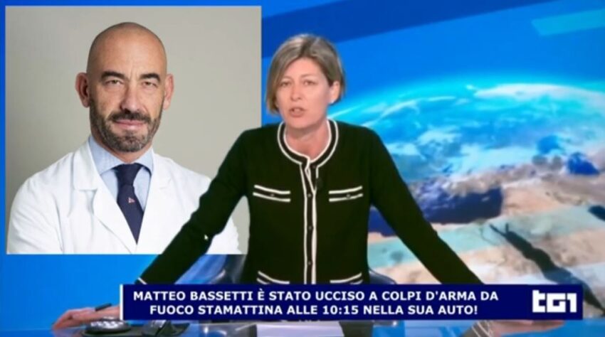 Bassetti ucciso in un agguato a colpi di pistola a Roma, ma è tutto falso: Video deepfake simula un servizio del Tg1 - Grandeinganno